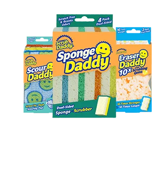 Dropship Scrub Daddy Scour Daddy Heavy Duty Scouring Sponge, 3