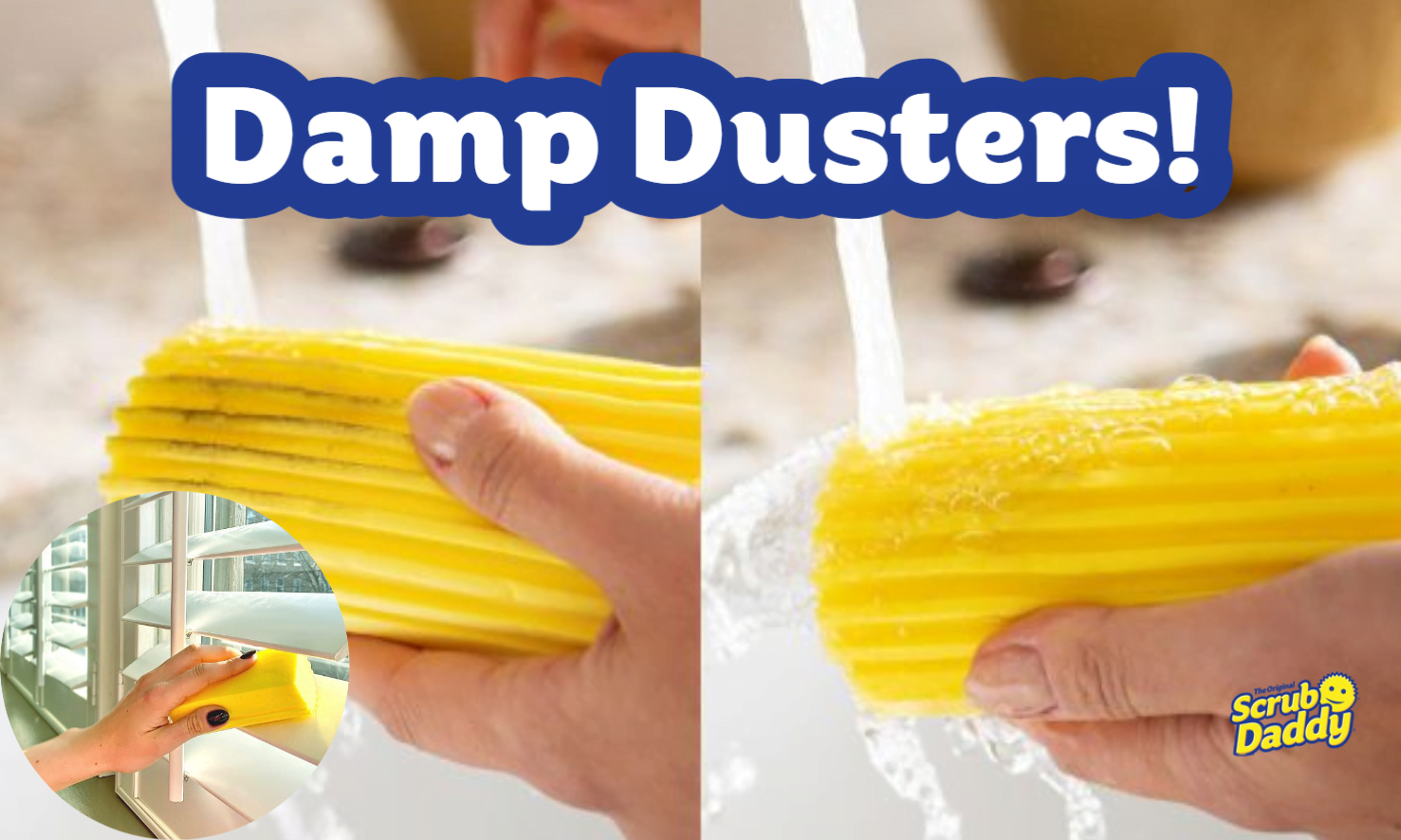 Damp Duster, 3-Pack Magical Dust Cleaning Sponge, Grey - Yahoo Shopping