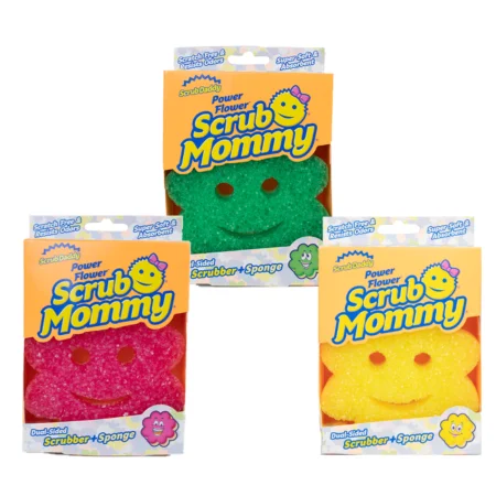 Scrub Mommy Flower Power Dual-Sided Sponge and Scrubber