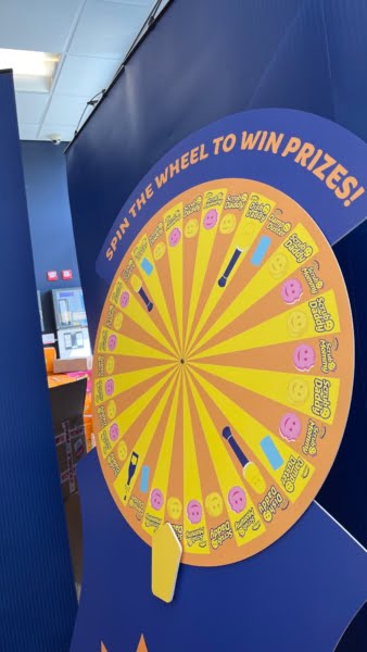 B&M headquarters - spin wheel