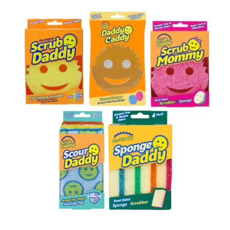 Scrub Mommy Flower Sponges and Cif Cleanser Bundle, Frugal Buzz in 2023